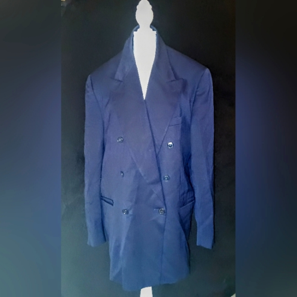 Vintage Giorgio Armani Men's 100% Wool Italian Suit Jacket Sport Coat Blazer 44R